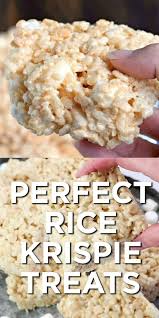 Perfect Rice Krispie Treats Desert Krispie Perfect Rice Treats Krispie Treats Recipe Rice Krispy Treats Recipe Desserts