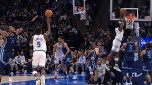 Anthony Edwards craziest alley oop off glass to himself for dunk vs  Grizzlies 🤯