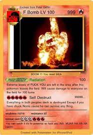 droppin the f bomb funny pokemon cards pokemon cards pokemon