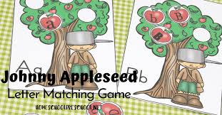 Appleseed did not simply scatter apple seeds on the ground, but planted nurseries, left them in the care of someone else, and returned every few years to check on them. Free Printable Johnny Appleseed Letter Matching Game For Kids