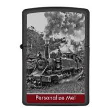 Old Vintage Black And White Steam Train Locomotive Zippo Lighter Zippo Lighter Zippo Zippo Lighter Custom