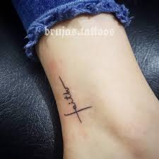My walk by faith tattoo on my foot. Top 50 Best Faith Cross Tattoo Ideas 2021 Inspiration Guide