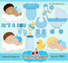 Its A Boy Baby Icon Digital Clipart Set Personal And Etsy In 2021 Baby Icon Clip Art Baby Boy Scrapbook