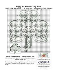 Blackwork Clover Pattern Celtic Cross Stitch Cross Stitch Blackwork Cross Stitch