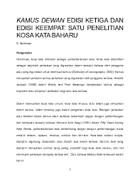Komunikasi bukan hanya soal berbicara antar dua orang atau lebih. Doc Vocabulary Of Kamus Dewan Nathesan Sellappan Academia Edu