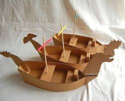 Pour Construire Un Bateau En Carton Paperblog Bateau Papier Bateaux De Pirates En Carton Activite Manuelle Bateau