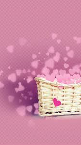 Love Basket Pink Hearts Android Wallpaper Free Download Download high quality pink backgrounds for your mobile, desktop or website from our stunning collection. love basket pink hearts android