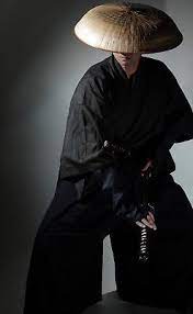 Japanese Samurai Traditional Sandogasa Sandokasa Hat Warrior Ronin W Head Rest Ebay Samurai Clothing Ronin Clothing Samurai Artwork