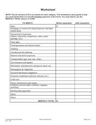 Divorce Financial Planning Worksheet In 2020 Financial Planning Divorce Expenses Financial Checklist