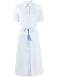 Shop Blue Tommy Hilfiger Short Sleeve Cotton Shirt Dress With Express Delivery Farfetch Cotton twill, a shimmery diagonal weave, makes for richly textured shirts without sacrificing also unstuck the women flannel plaid shirt and add a narrow belt matching with the boots. tommy hilfiger