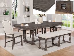 Mimosa genuine teak timber dining table rustic grey wash finish 250cm x 100cm. 2270t 6 Pc Regent Rustic Grey Finish Wood Trestle Base Dining Table Set With Bench