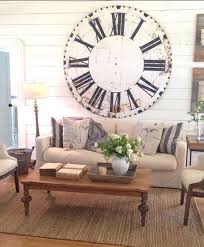 48 Inch Clock This Beautiful Clock Is Inspired By The Clock That Hangs In Chip Jo Gaines Home Farm House Living Room Farmhouse Interior Design Home Decor