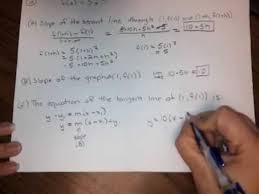 Slope of secant line — average rate of change. Hw7 2 Slope Of Secant Line Etc Youtube