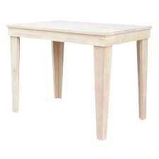 International Concepts Aspen Unfinished Dining Table Brown Counter Height Dining Table Table Narrow Dining Room Table