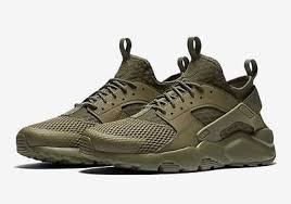 New Nike Air Huarache Run Ultra Br Breathe Mesh 833147 200 Medium Olive Green Nike Air Huarache Ultra Nike Air Huarache Air Huarache Ultra