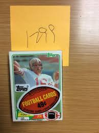 Above is the back of an authentic jordan rookie card. Sold Price 1981 Topps Football Cello Pack W Joe Montana Rookie Card On Top Mint Invalid Date Est