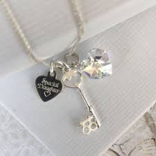 18th birthday silver necklace gift