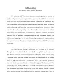 Othello Studies - Answer Key: Short Answer Study Guide Questions - Othello  Act One 1. What Was Iago'S Complaint In Scene I? Iago Has Been Passed Over  | Course Hero