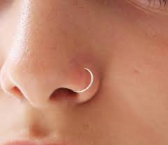 Sterling Silver Nose Ring Hoop Septum Ring Etsy In 2021 Nose Piercing Hoop Nose Piercing Stud Guys With Nose Piercings