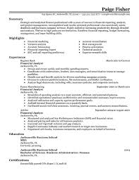 Professional Financial Analyst Resume Examples Finance Livecareer