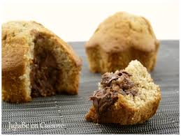 Recette De Mandises Ou Muffins Ultra Moelleux Au Coeur Fondant De Nutella Avec Farine De Chataignes Lait Ribot
