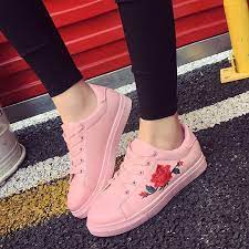 sneakers breathable pu leather embroider soft pu27 turnschuhe frauen turnschuhe damen lederschuhe damen