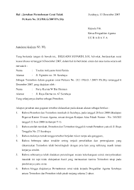 Contoh surat kuasa khusus perceraian yang sah sebagai referensi dalam membuat surat kuasa khusus yang baik dan benar dengan format yang resmi. Contoh Surat Gugatan Cerai Pdf