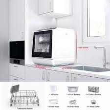 Can you install a countertop dishwasher under the sink. Novete Tdqr01 Compact Countertop Dishwasher