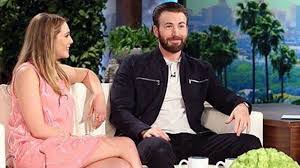 With ellen degeneres, chris evans, elizabeth olsen, macey hensley. Elizabeth Olsen Admits She Has Been Secretly Dating Chris Evans
