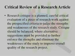 This resource is enhanced by acrobat pdf files. Article Critique Essay Common Mistakes To Avoid