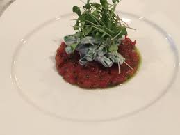 A Salad Of Haricots Verts Tomato Tartare And Chive Oil Inspired By French Laundry Food Tomato Salad