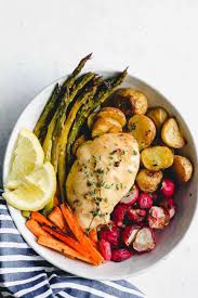 Add chicken and cook until browned. Herb Chicken With Spring Vegetables Sheet Pan Meal Video