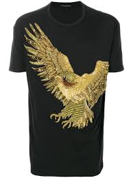 Balmain Black And Gold T Shirt Balmain Silk Blend Embroidered Oversize T Shirt In Nero Modesens Tshirt Design Men Mens Tshirts Mens Shirts