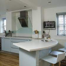 See more ideas about kitchen remodel new kitchen kitchen design. Ice Cool Kitchen Diner Ideal Home Modern Kitchen Bar Kitchen Bar Design Curved Kitchen