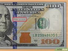 According to fraud fighter's how to detect a counterfeit glows pink under uv light and a fake 100 dollar bill will now glow. Einen 100 Us Dollar Schein Auf Seine Echtheit Prufen Wikihow