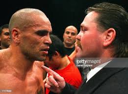Anthony Mundine of Australia argues with former World Champion Lester...  News Photo