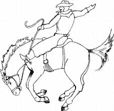 Rodeo cowboy bull riding coloring page #27046594. Cowboy 91446 Characters Printable Coloring Pages