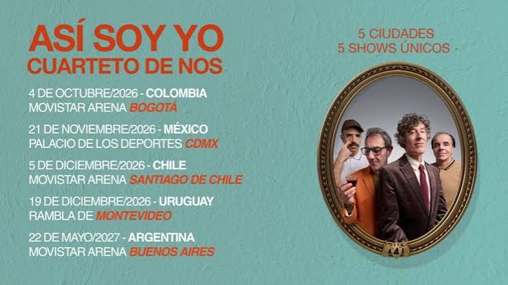 Cuarteto de Nos: 5 shows en 5 capitales
