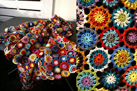 Ravelry Jorunnf S Primula Blanket Primulateppet Fieltro Cuadros
