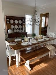 Light And Airy Farmhouse Dining Set Farmhouse Table With Bench White Farmhouse Table Farmhouse Dining Set