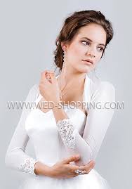 Sheer lace off shoulder evening dresses with long sleeves 2018. Tulle Top Women Bridal Bolero Sheer Lace Cuffs