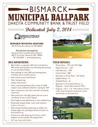 Bismarck Municipal Ballpark Bismarck Parks Recreation