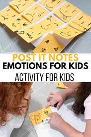 Every needs sticky notes, right? Post It Notes Emotions For Kids Activity Active Littles