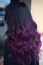 Can you do ombr é at home? 17 Great Ombre Styles For Darker Ombre Hair Hair Styles Purple Ombre Hair Hair Color Purple