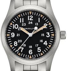 In order to be included on this list, the watches below had to have an authentic field watch look, be rugged and able to handle more than a day at the beach, and offer some solid benefits over the hamilton khaki automatic. Hamilton Khaki Field Handaufzug 42mm H69529133 Olfert Co Uhren