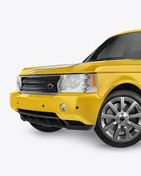 Download Crossover Suv Mockup Front Half Side View In Vehicle Mockups On Yellow Images Object Mockups PSD Mockup Templates