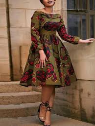 Tidebuy Com Offers High Quality Three Quarter Sleeve Falbala Geometric Expansion Women S African Fashion Latest African Fashion Dresses African Fashion Dresses
