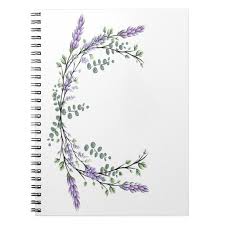Lavender And Eucalyptus Notebook Zazzle Com In 2020 Lilac Tattoo Purple Tattoos Vine Tattoos