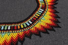 Beaded Necklace Huichol Necklace Beaded Bib Necklace Seed Bead Necklace Beautiful Tribal Necklace Aztec Necklace In 2021 Beaded Bib Necklace Beaded Necklace Beaded Jewelry Diy