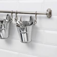 Fintorp Nickel Plated Rail Length 57 Cm Ikea Kitchen Wall Storage Ikea Kitchen Storage Rack